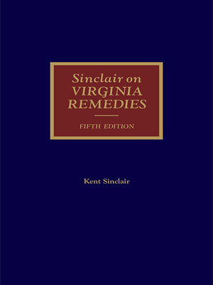 cover image of Virginia Remedies